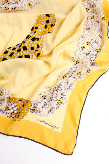 Must de Cartier vintage zijden shawl met luipaard