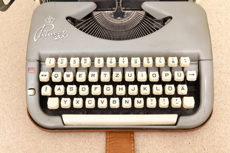 Princess 200 jaren 50 typemachine QWERTZ