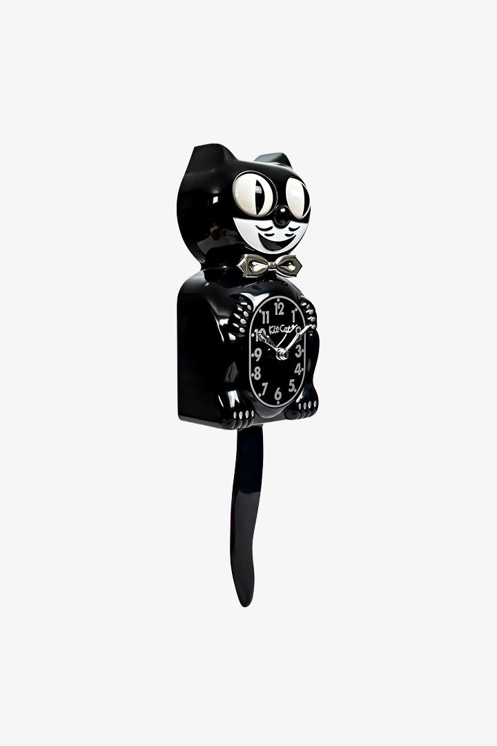 Retro Black Kitchen Edition Kit-Cat Klok
