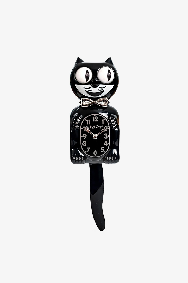 Retro Black Kitchen Edition Kit-Cat Klok