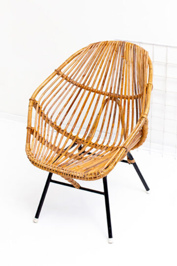 Rotan stoel vintage Rohé Noordwolde