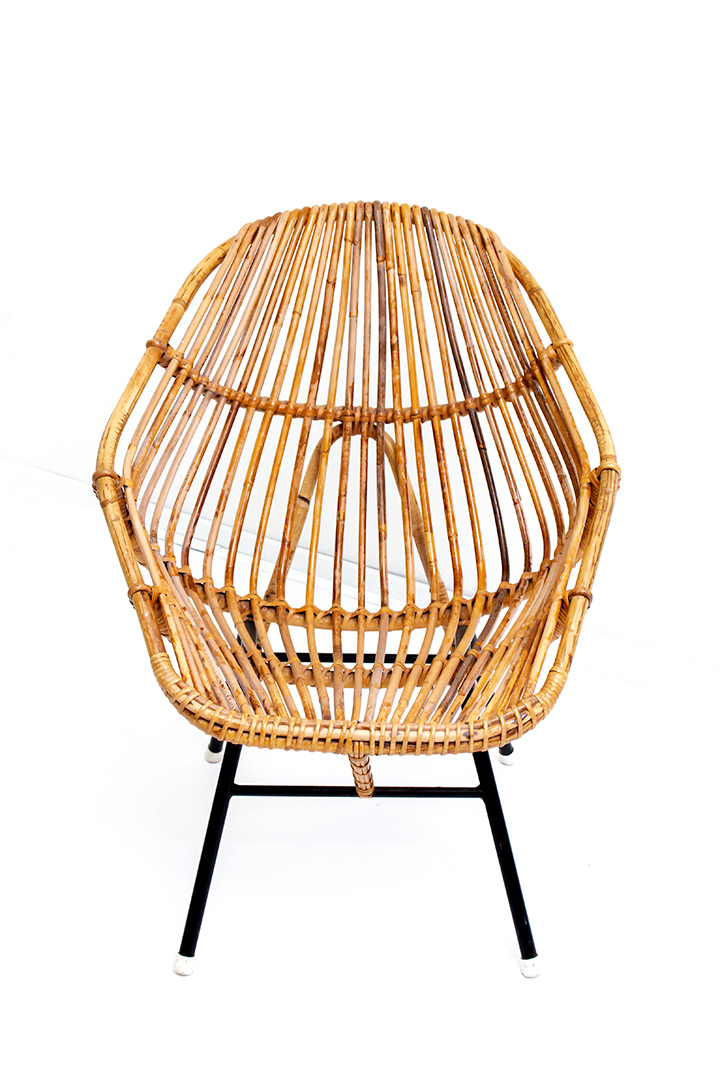 Rotan stoel vintage Rohé Noordwolde