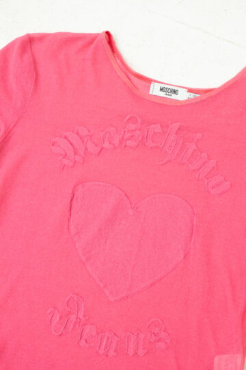 Roze mesh Moschino Jeans t-shirt