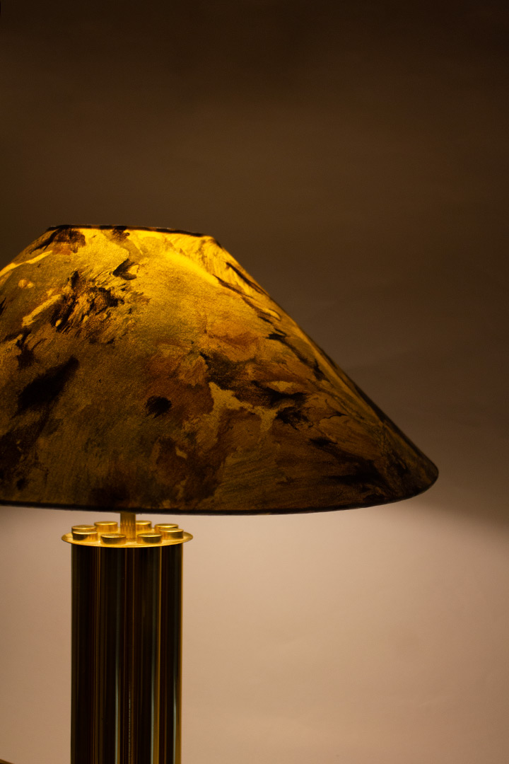 Set van 2 messing 70’s Josef Busche tafellampen