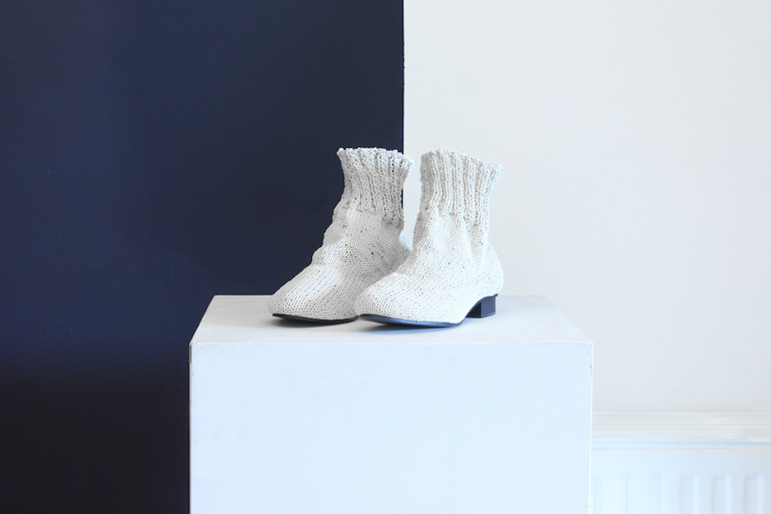 Sock boots Bless Berlin for Eram met ontwerpteam van Margiela