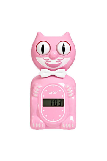 Solar Kit-Cat digitale alarmklok Pink Satin