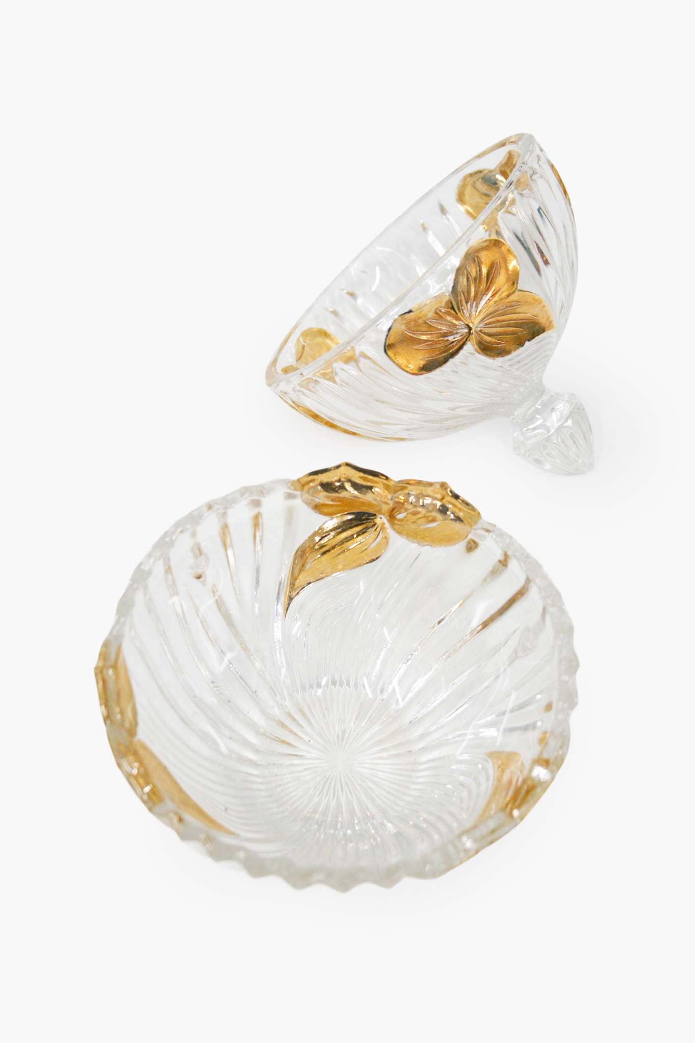 Vintage Anna Hütte kristallen bonbonniere