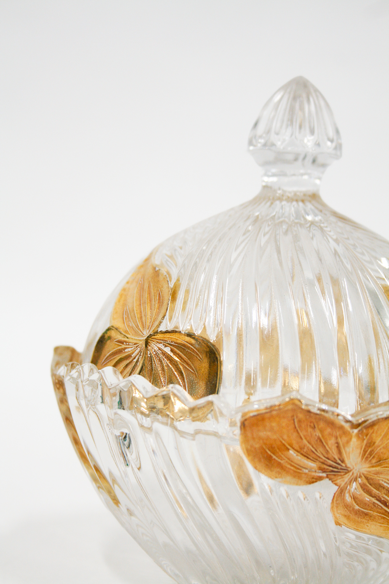 Vintage Anna Hütte kristallen bonbonniere