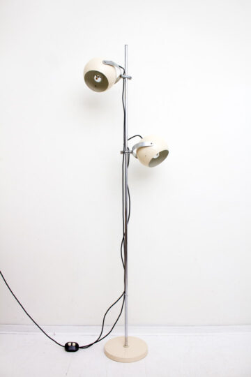 Vintage Anvia staand bollenlamp creme