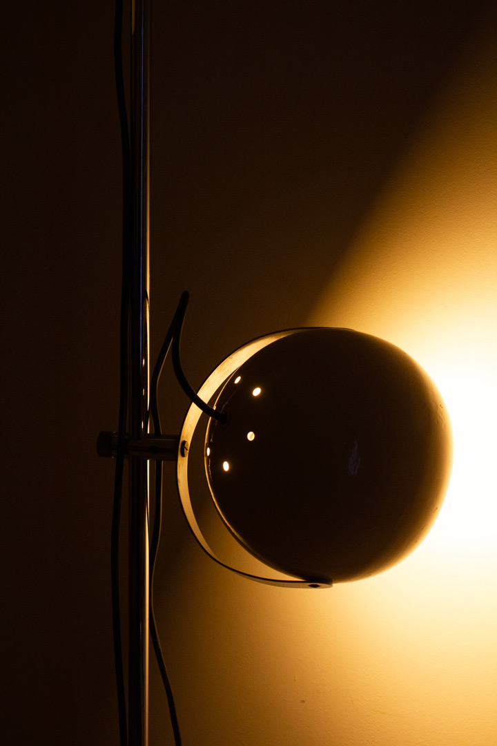 Vintage Anvia staand bollenlamp creme