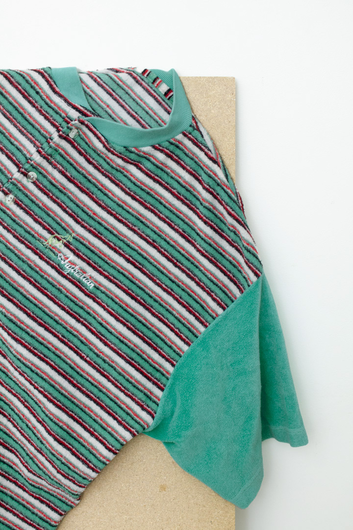 Vintage Australian t-shirt gestreepte badstof