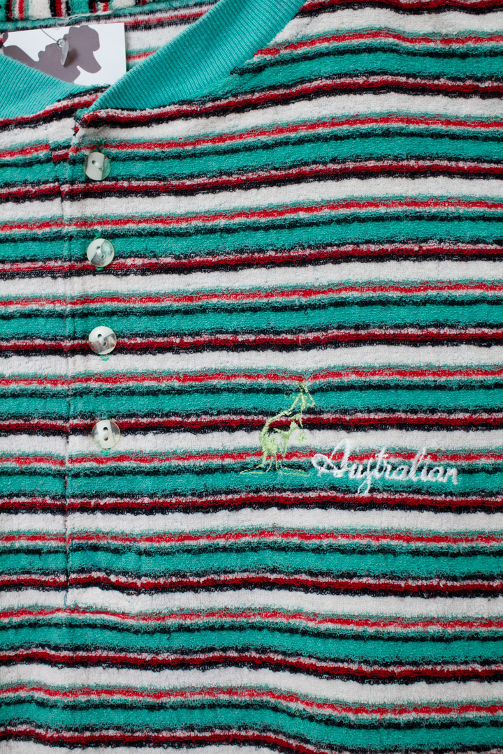 Vintage Australian t-shirt gestreepte badstof