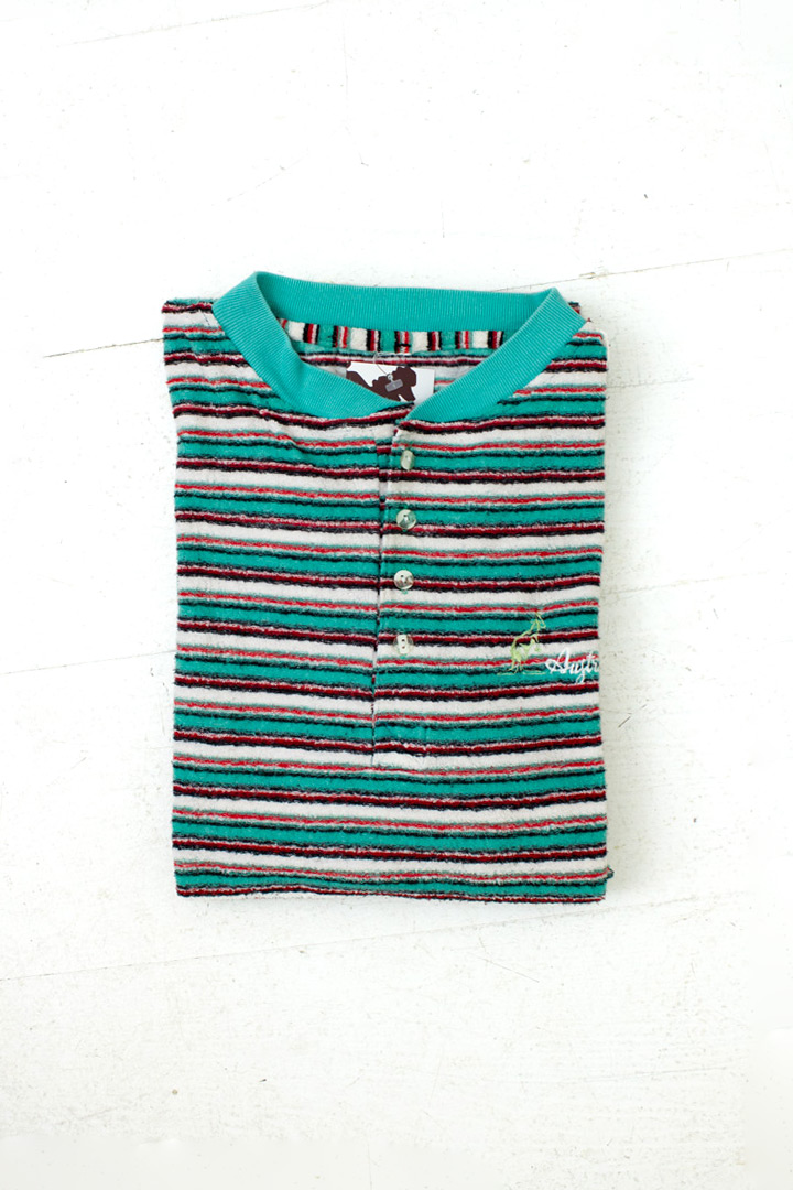 Vintage Australian t-shirt gestreepte badstof