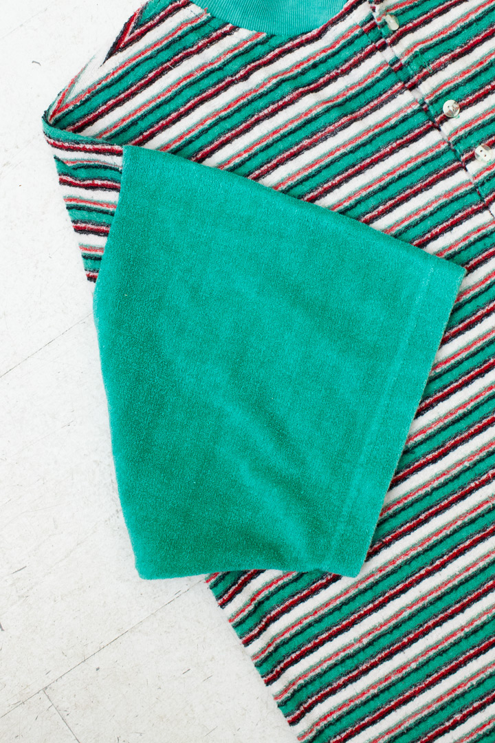 Vintage Australian t-shirt gestreepte badstof