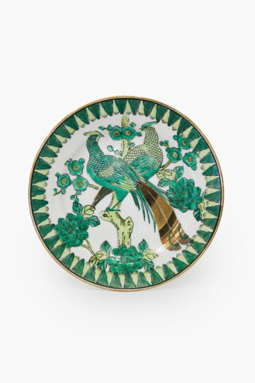 Chinees porseleinen vintage bord Famille Verte Qianlong