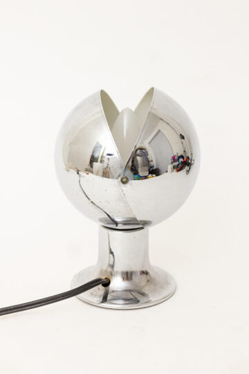 Vintage Egon Hillebrand Eclips lamp van verchroomd metaal