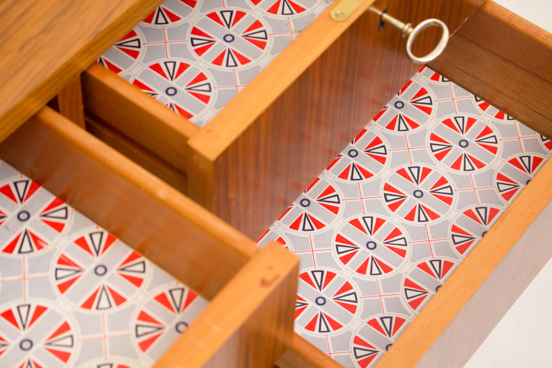 Vintage Grigat jaren 60 bureau met boekenplank