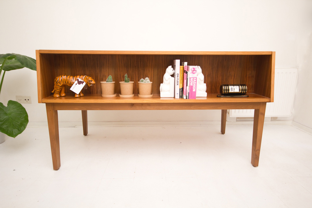 Vintage Grigat jaren 60 bureau met boekenplank