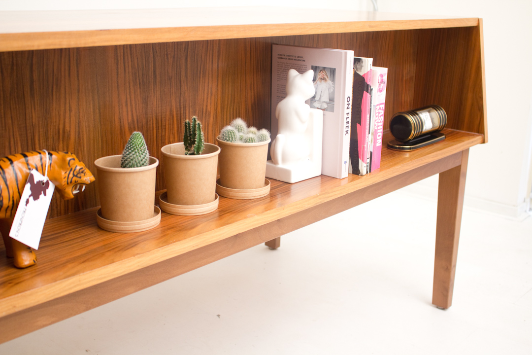 Vintage Grigat jaren 60 bureau met boekenplank