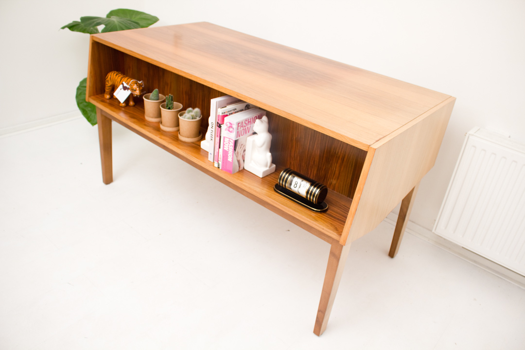 Vintage Grigat jaren 60 bureau met boekenplank