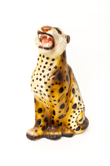 Vintage Italiaans panter beeld van keramiek
