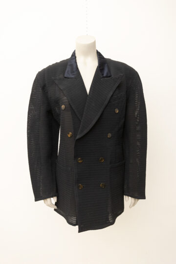 Vintage Jean Paul Gaultier blazer van zwart see-through stretch stof