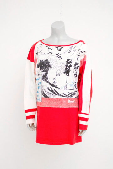 Vintage Kansai Yamamoto t-shirt met golven