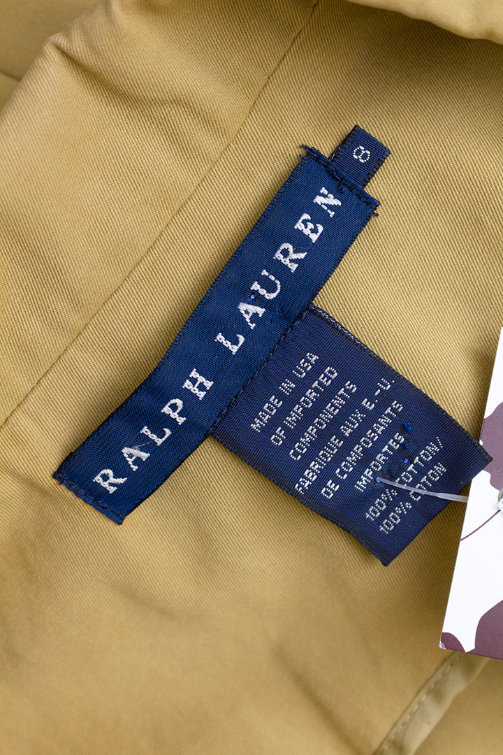 Vintage Ralph Lauren blazer van lichtbruin katoen