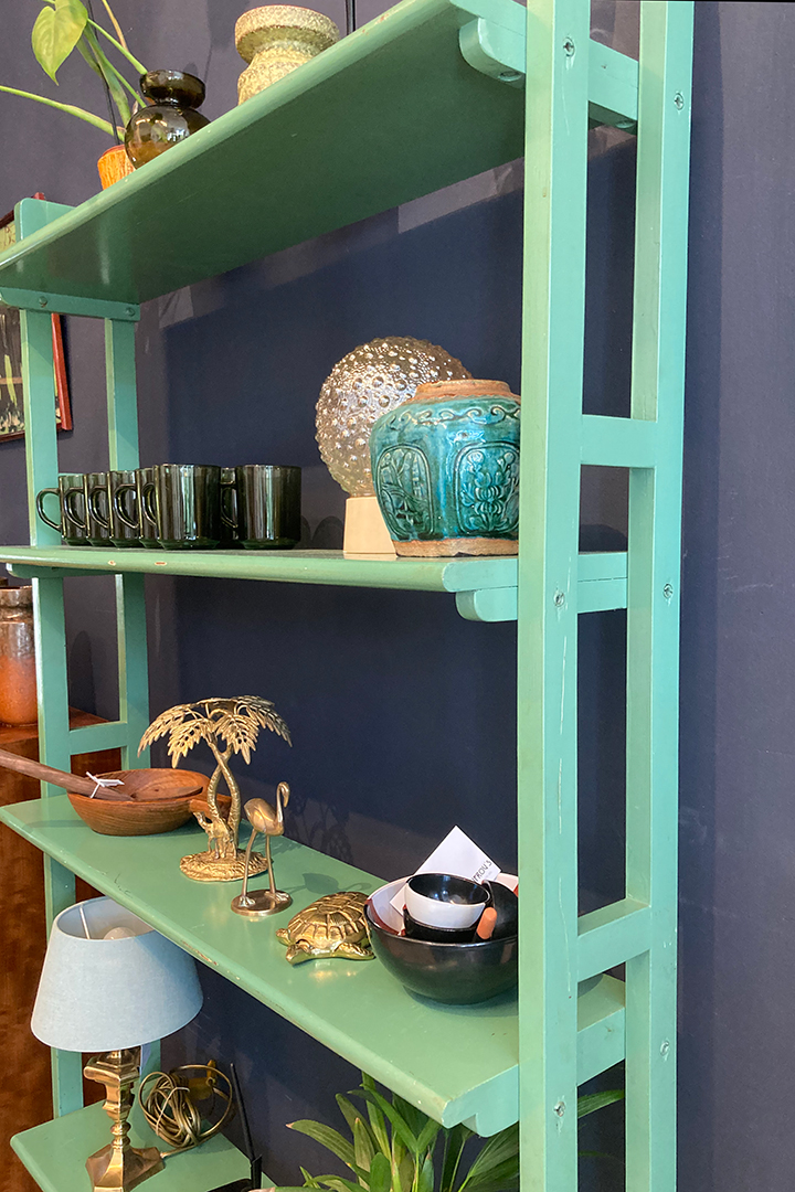 Vintage Simpla lux wandkast mintgroen