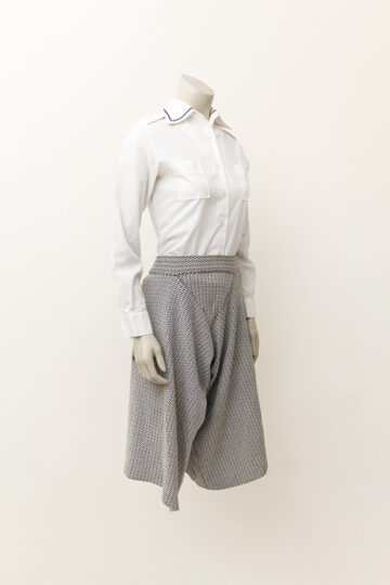 Vintage Yohji Yamamoto zwarte/witte honingraat print short