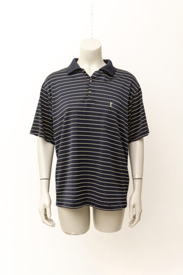 Vintage Yves Saint Laurent polo zwart gestreept