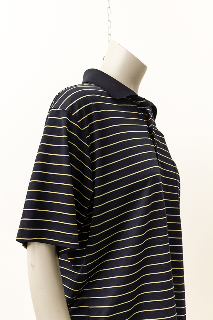 Vintage Yves Saint Laurent polo zwart gestreept