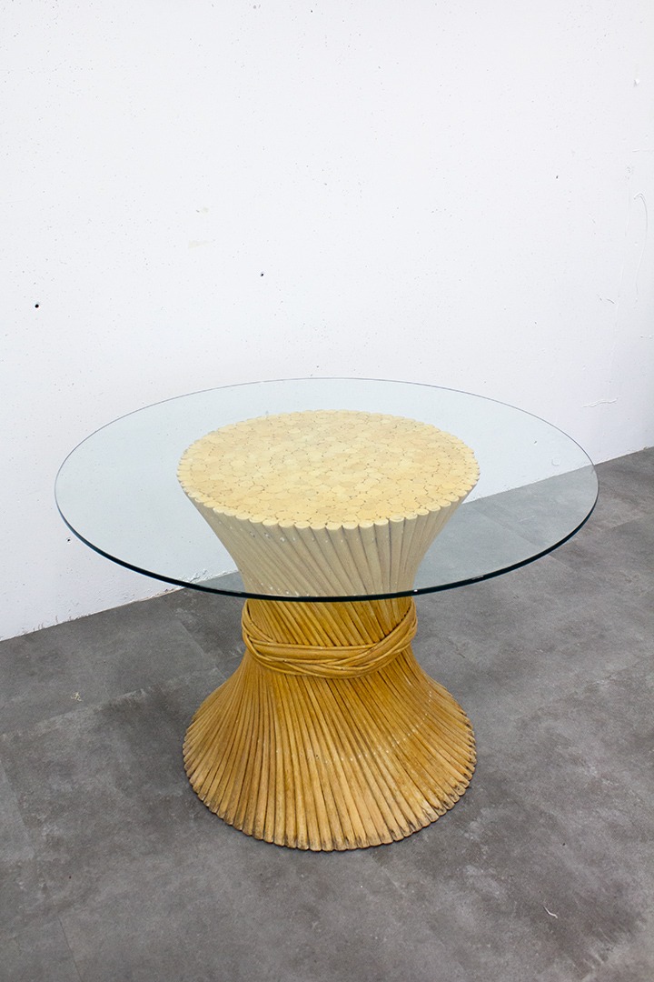 Vintage 70’s McGuire bamboe ‘Sheaf of Wheat’ tafel