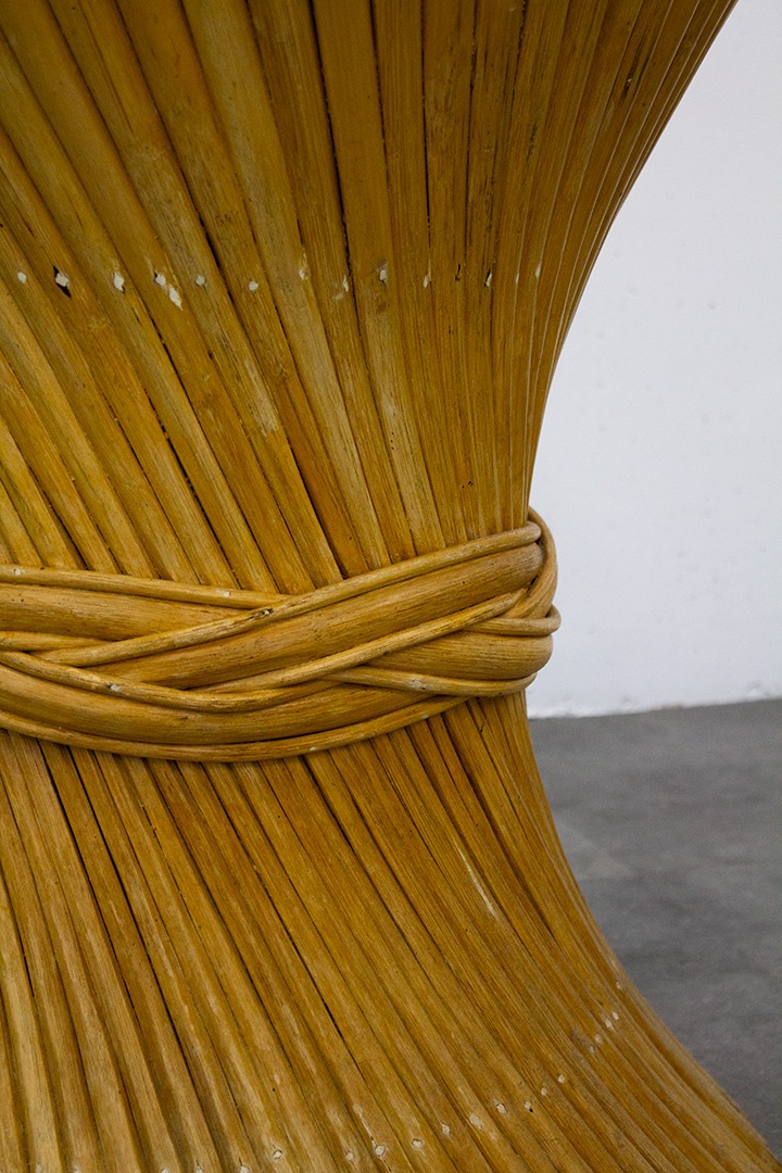 Vintage 70’s McGuire bamboe ‘Sheaf of Wheat’ tafel