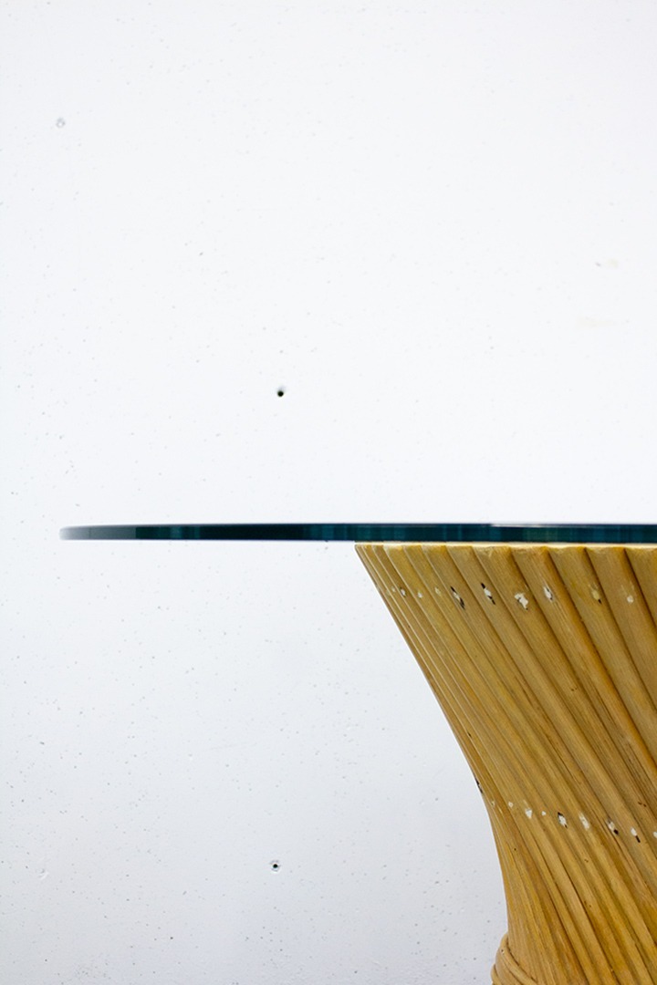 Vintage 70’s McGuire bamboe ‘Sheaf of Wheat’ tafel