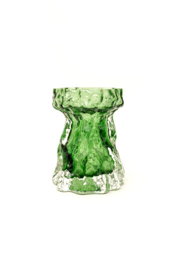 Vintage bark vaas groen Ingrid Glass