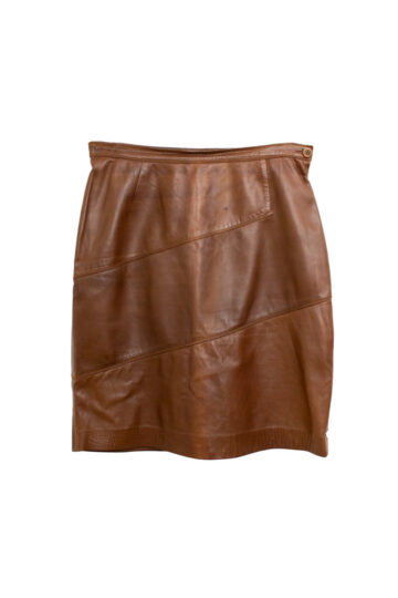 Vintage bruin leren Gucci rokje