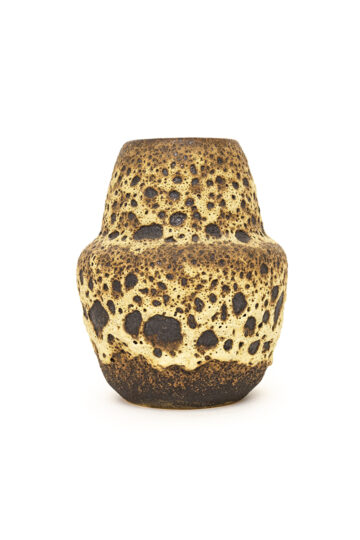 Vintage fat lava vaas in aardetinten