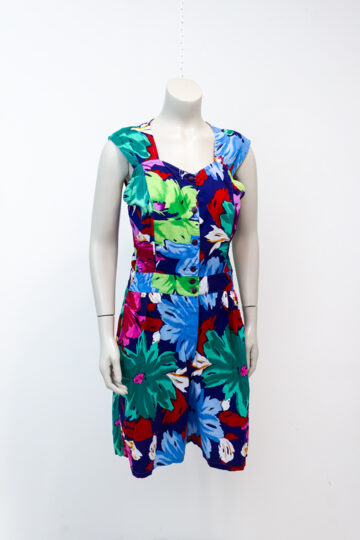 Vintage gebloemde jumpsuit van katoen