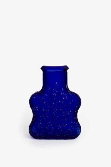 Vintage persglazen Skruf Sweden vaas door Lars Hellsten