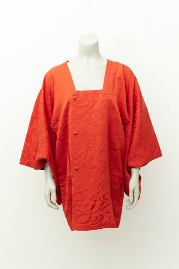 Vintage haori of korte Japanse kimono met rode print