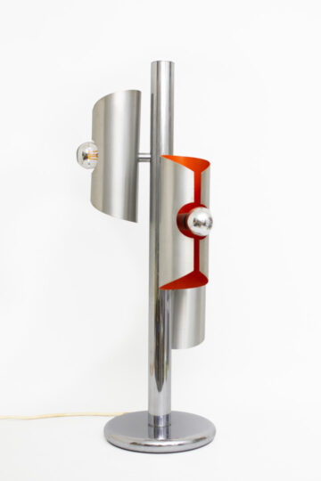 Vintage jaren 70 Space-Age Polam tafellamp ‘Wokkel’