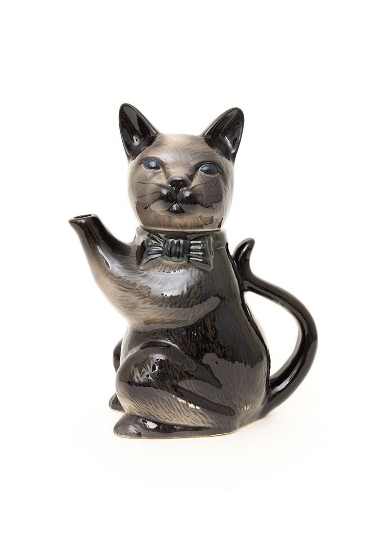 Vintage kat theepot/karaf van keramiek jaren 60