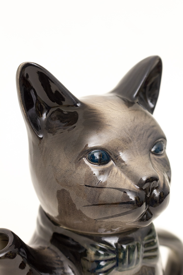 Vintage kat theepot/karaf van keramiek jaren 60