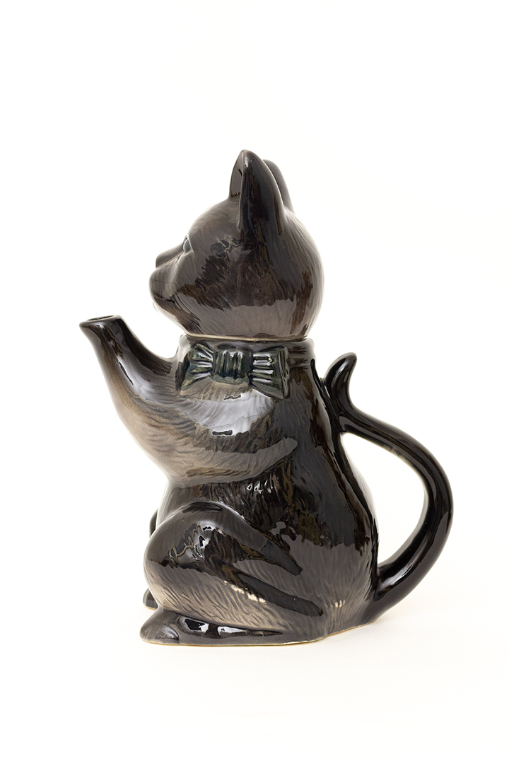 Vintage kat theepot/karaf van keramiek jaren 60