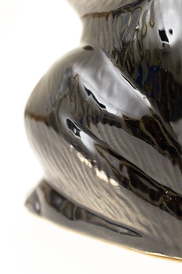 Vintage kat theepot/karaf van keramiek jaren 60