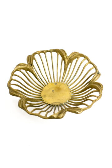 Vintage messing schaal Art Nouveau