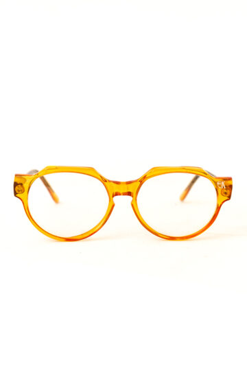 Vintage oranje montuur Emmanuelle Khanh Paris