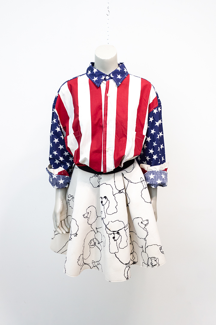 Vintage overhemd met sterren en strepen People from Ibiza