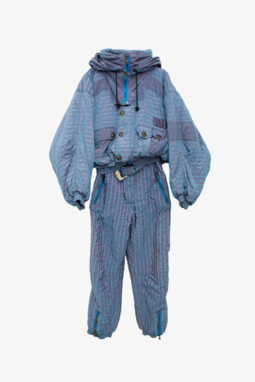 80’s vintage parelmoer glans 2-delig ski-pak 